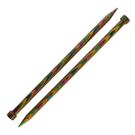 KnitPro Symfonie Single Point Straight Knitting Needles 10mm/25cm