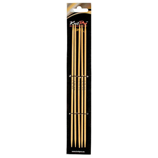 KnitPro Basix Beechwood Double Pointed Knitting Needles 2.75mm/20cm
