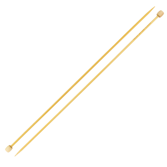 Clover Takumi Bamboo Straight Single Point Knitting Needles 3.25mm/33cm