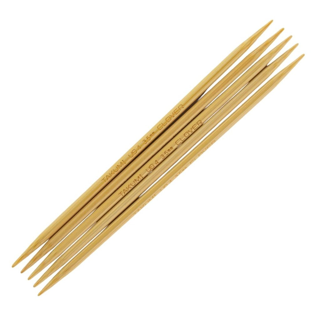 Clover Takumi Bamboo Double Pointed Knitting Needles 3.5mm/13cm