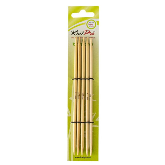 KnitPro Bamboo Double Pointed Knitting Needles 3.75mm/15cm