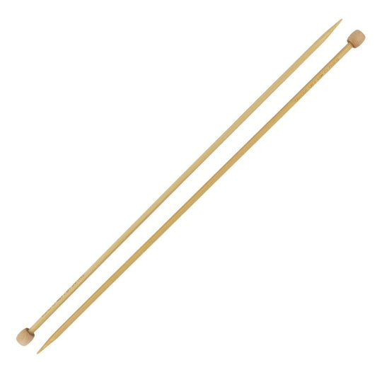 Clover Takumi Bamboo Straight Single Point Knitting Needle 4.5mm/33cm