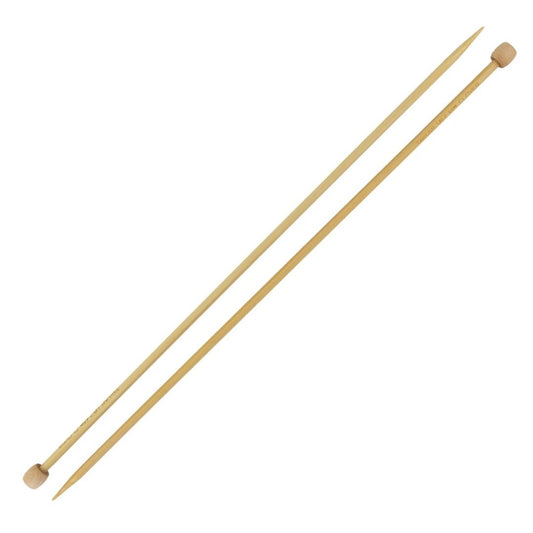 Clover Takumi Bamboo Straight Single Point Knitting Needle 4.5mm/33cm