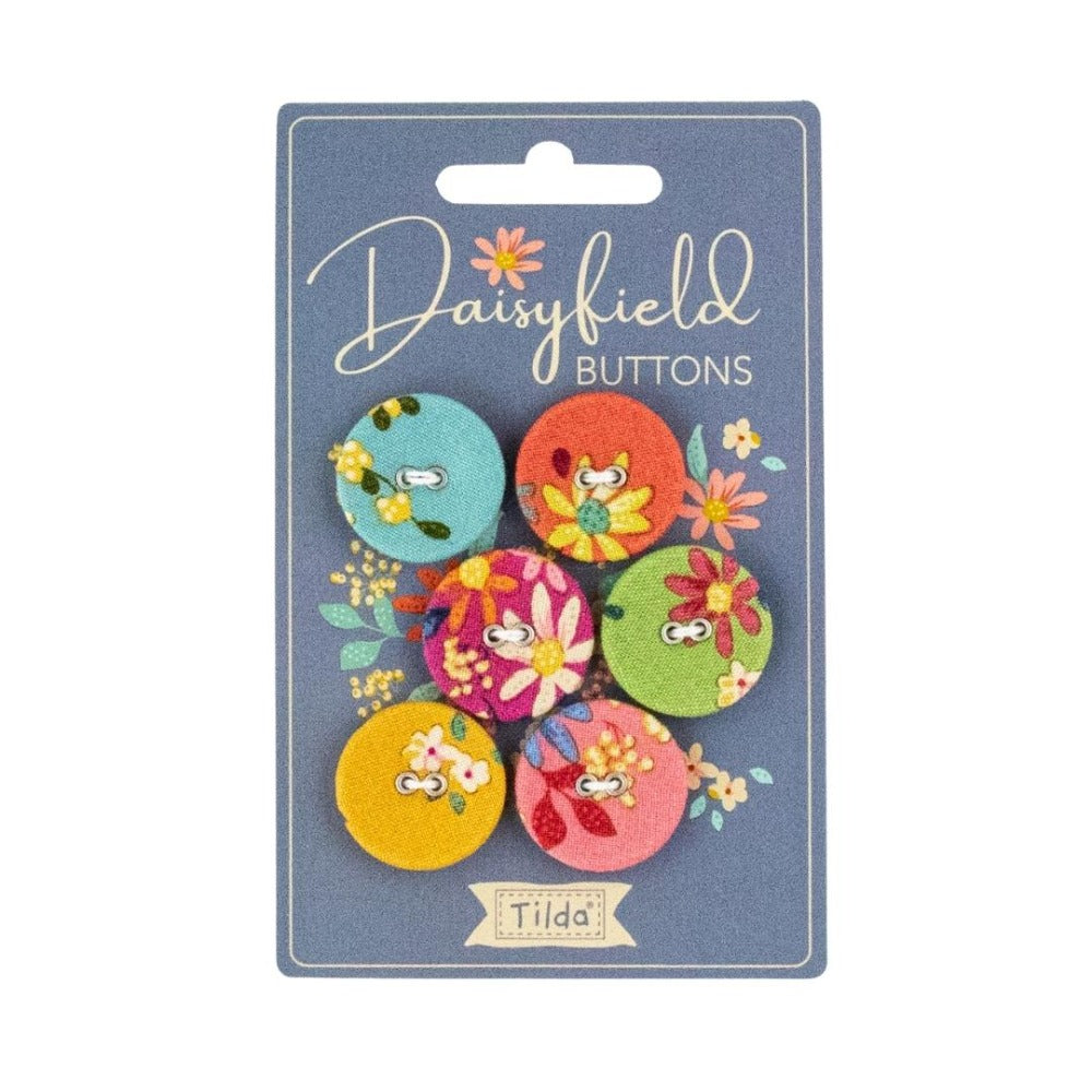 Tilda Daisyfield Buttons Set of Six
