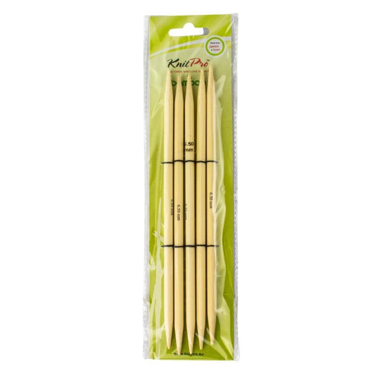 KnitPro Bamboo Double Pointed Knitting Needles 6.5mm/20cm