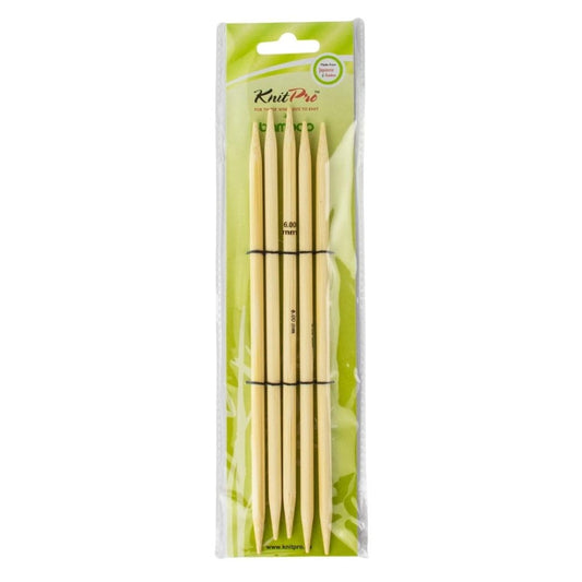 KnitPro Bamboo Double Pointed Knitting Needles 6.0mm/20cm