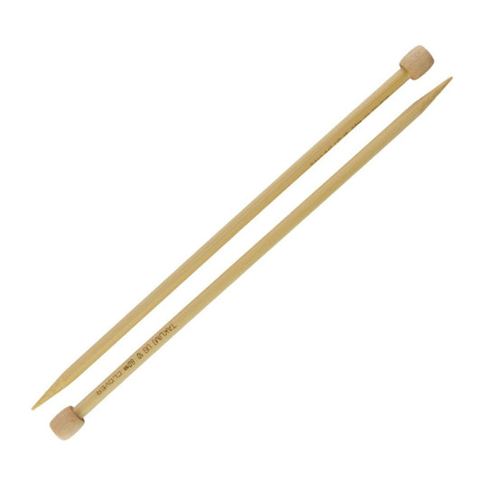 Clover Takumi Bamboo Straight Single Point Knitting Needle 6.0mm/23cm