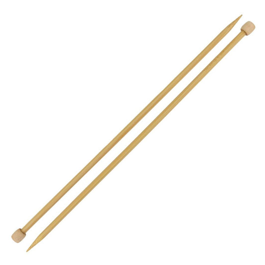 Clover Takumi Bamboo Straight Single Point Knitting Needles 6.0mm/33cm