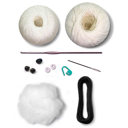 Circulo Amigurumi Kit Poodle kit contents