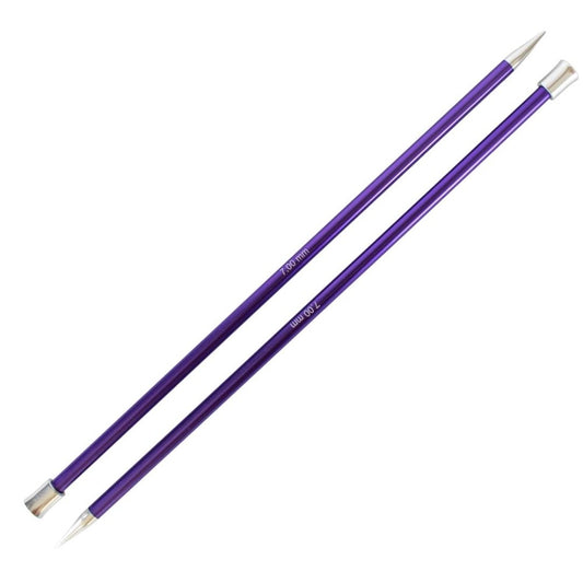 KnitPro Zing Aluminium Single Point Straight Knitting Needles 7.0mm/25cm