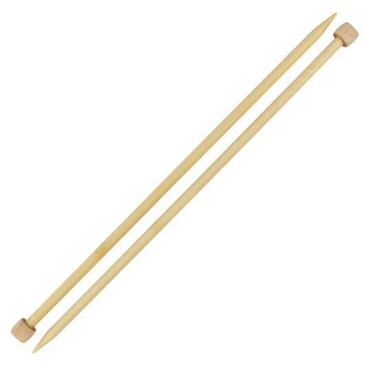 Clover Takumi Bamboo Straight Single Point Knitting Needles 8.0mm/36cm