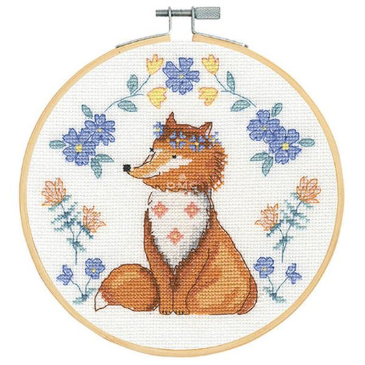 DMC BK1924 Folk Fox Counted Cross Stitch Kit