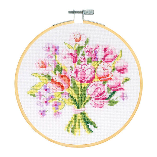 DMC BK1945 Spring Bouquet Counted Cross Stitch Kit