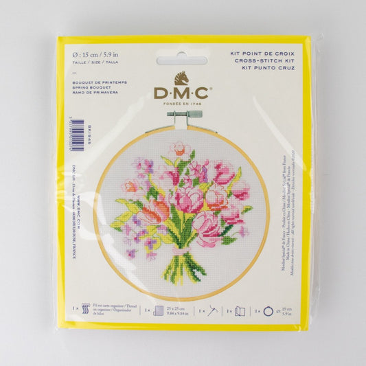 DMC BK1945 Spring Bouquet Counted Cross Stitch Kit