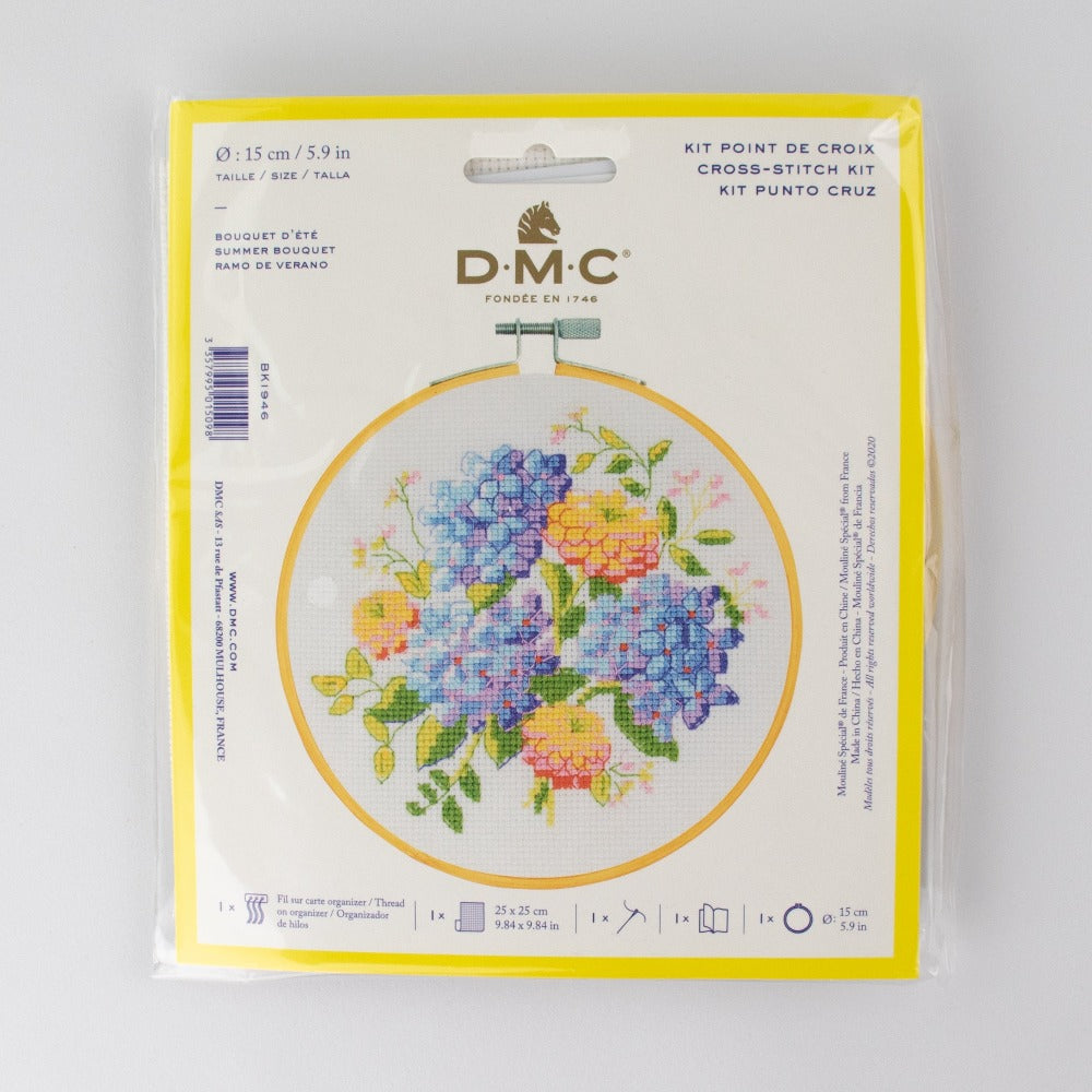 DMC BK1946 Summer Bouquet Counted Cross Stitch Kit