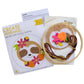 "Sloth" Beginner's Felt Applique Kit with Hoop Frame