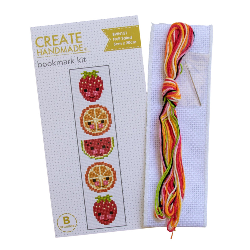 Fruit Salad Bookmark Starter Counted Cross Stitch Kit