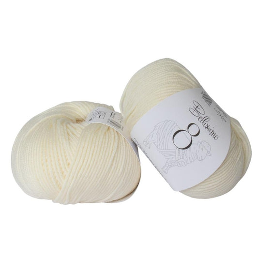 Bellissimo Extra Fine Merino 8 Ply 201 Cream