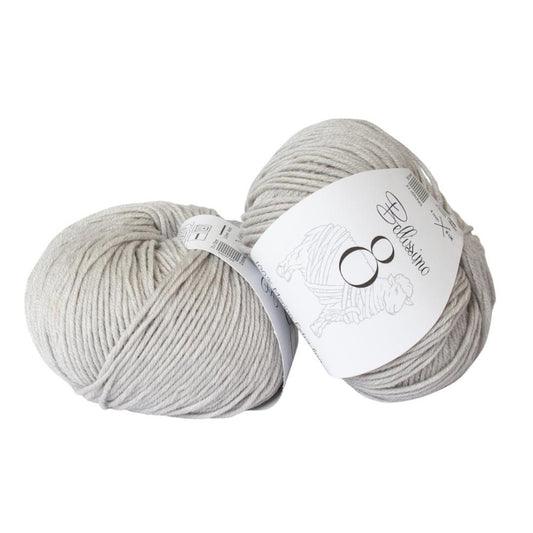 Bellissimo Extra Fine Merino 8 Ply 223 Silver