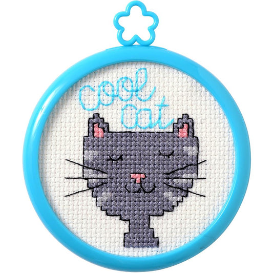 Bucilla Cool Cat My 1st Stitch Counted Cross Stitch Kit