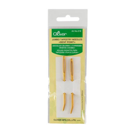 Clover 219 Jumbo Bent Tip Tapestry Needles Set of Two