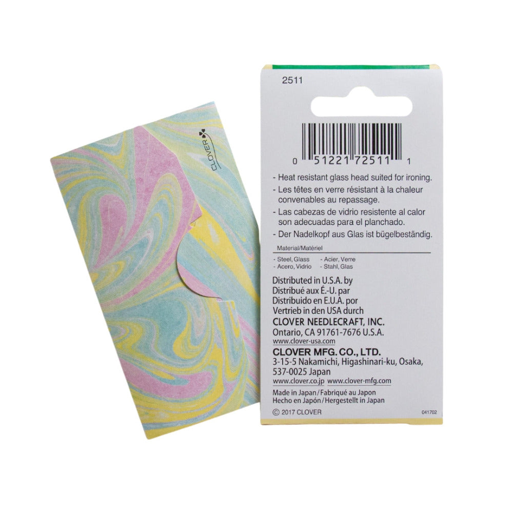 Clover 2511 Marbled Glass Head Pins