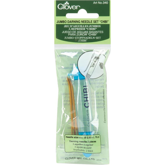 Clover 340 Chibi Jumbo Darning Needle Set of Two Needles