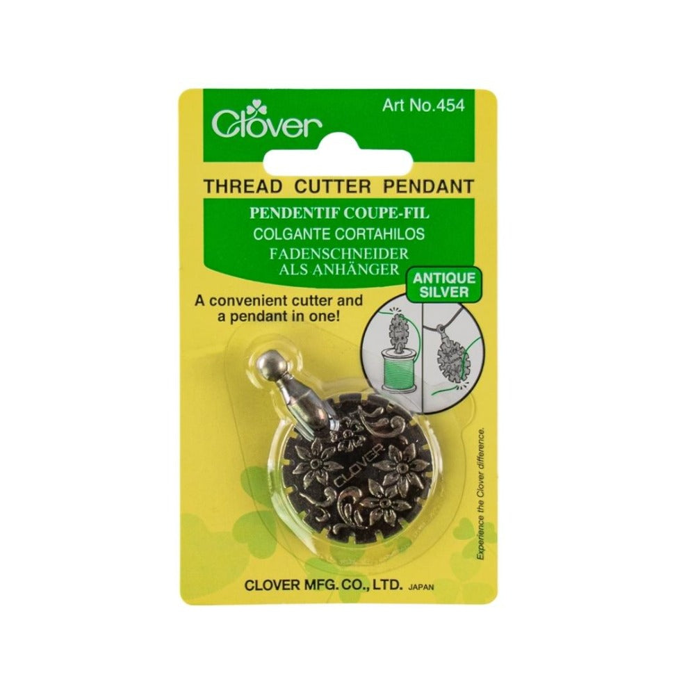 Thread Cutter Clover Clover 454 Thread Cutter Pendant Antique Silver – thekraftymobile