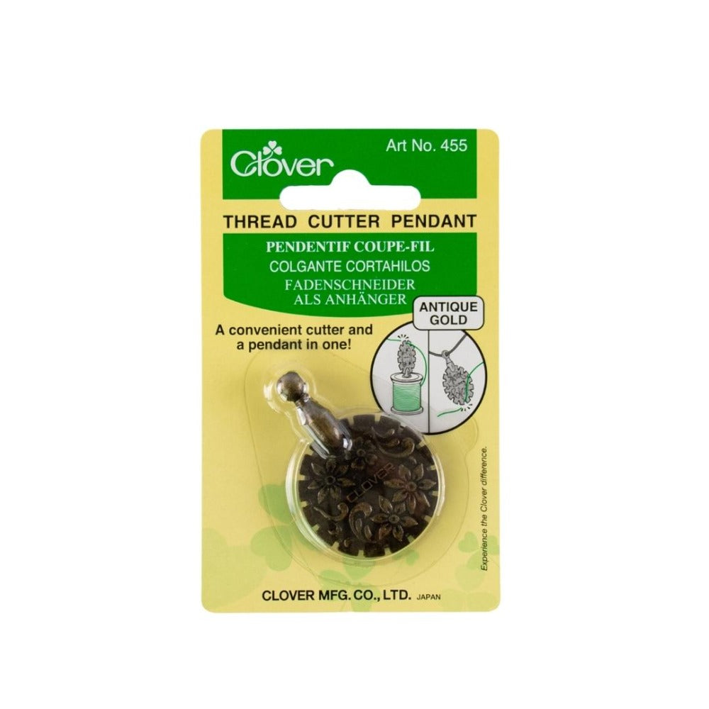 Thread Cutter Clover Clover 455 Thread Cutter Pendant Antique Gold – thekraftymobile