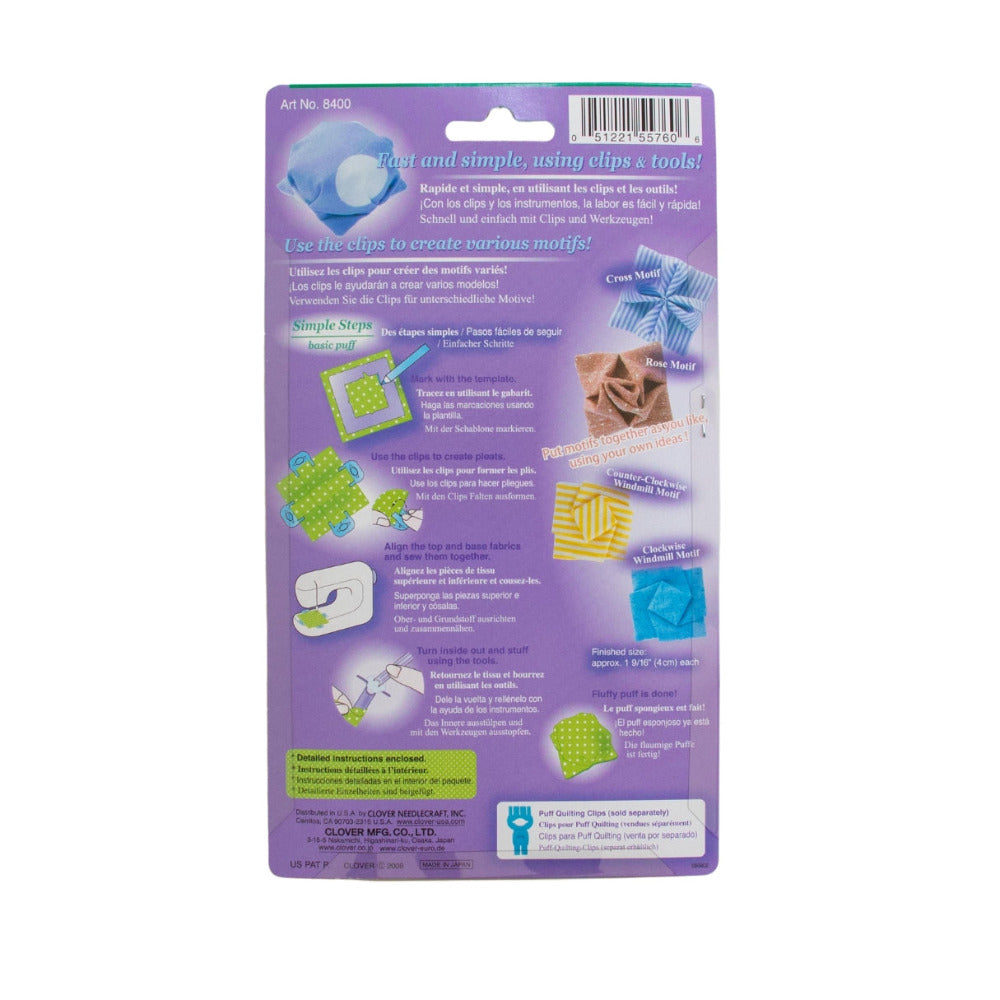 Clover 8400 Small Puff Quilting Clip Set