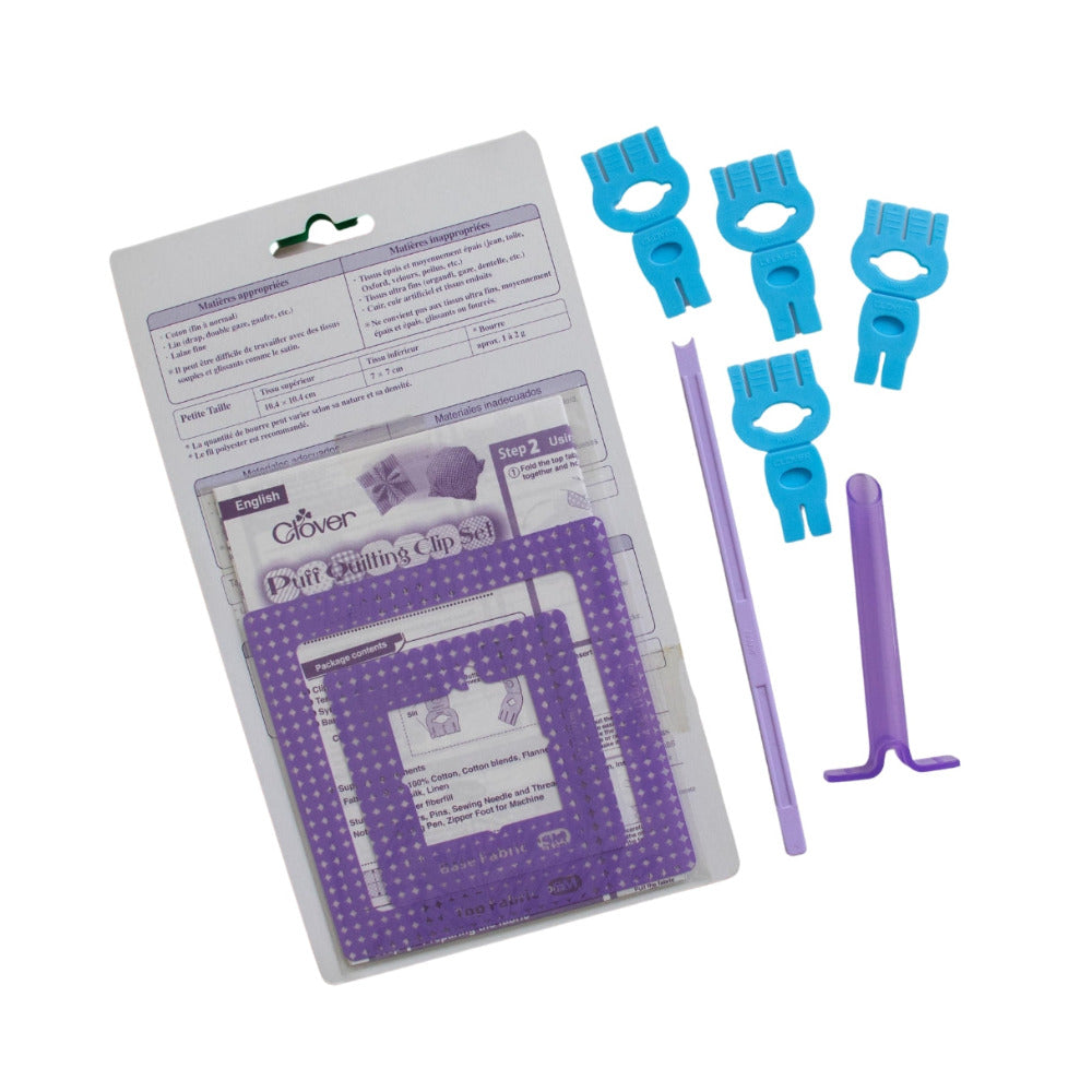 Clover 8400 Small Puff Quilting Clip Set Contents