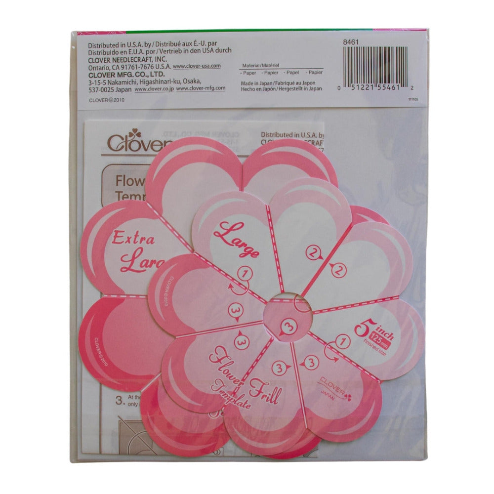 Clover 8461 Flower Frills Templates Large and Extra Large/125mm-150mm