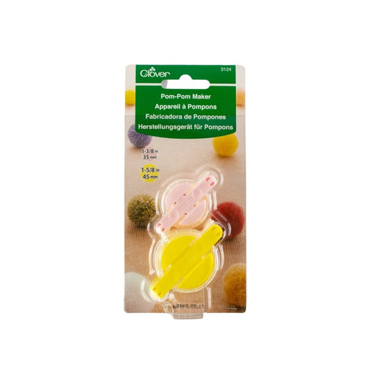 Clover 3124 Pom Pom Maker Small Set of Two-35mm/45mm