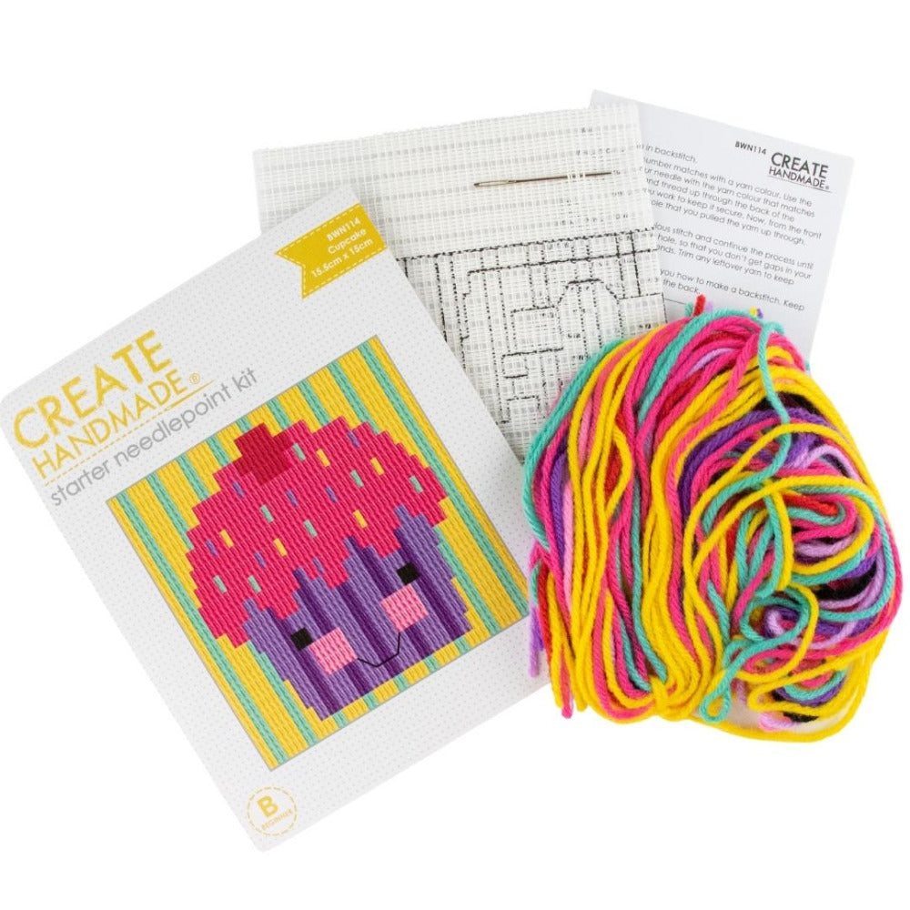 Cupcake Starter Needlepoint Kit