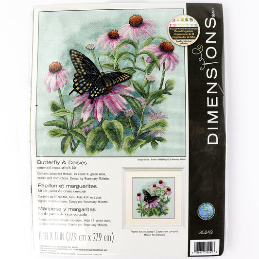 Dimensions 35249 Butterfly and Daisies