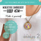 DL0006 Dandelyne Miniature Hoop Pack 4cm Diameter Round with Necklace