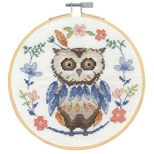 DMC BK1925 Folk Owl Counted Cross Stitch Kit