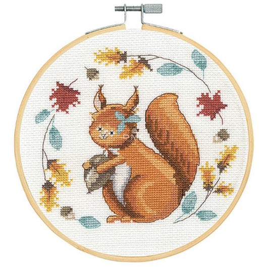 DMC BK1926 Folk Squirrel Counted Cross Stitch Stitch