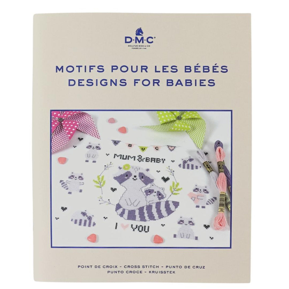 DMC Motifs Pour Les Bebes- Designs for Babies Counted Cross Stitch pattern Book
