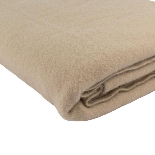 Pure Merino Wool Cot Size Blanket Fawn
