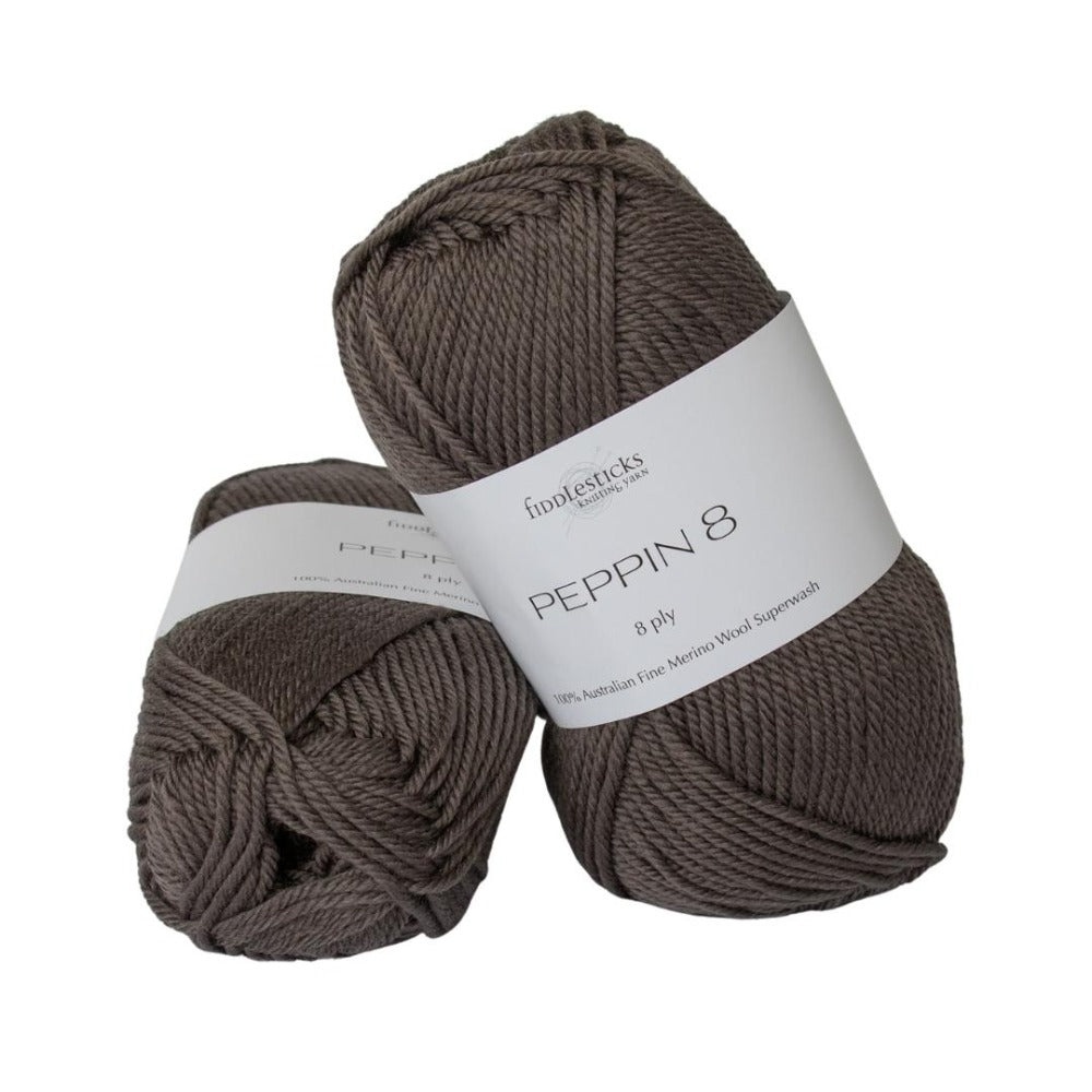 Fiddlesticks Peppin Fine Merino 8 Ply 828 Rock