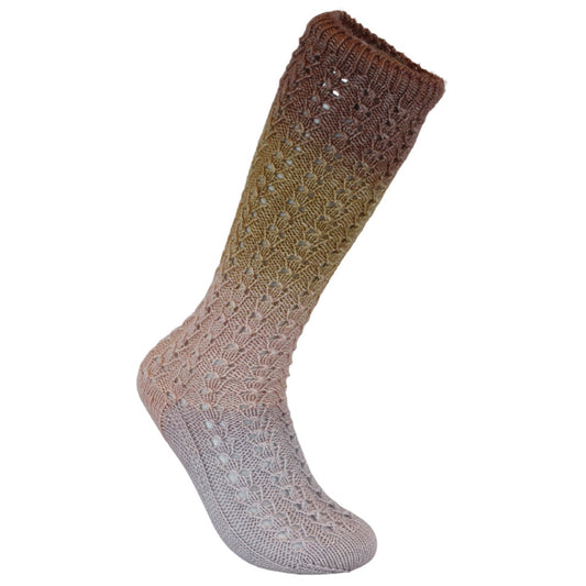 Fiori Gradient Sock Hand Dyed 4 Ply 02 Savana Shimmer