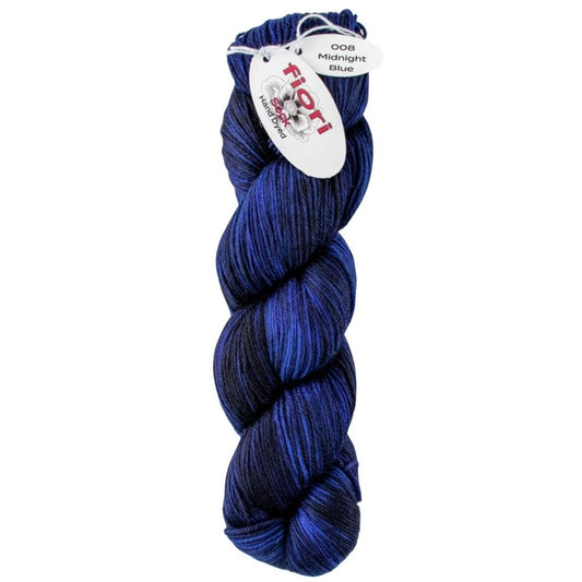 Fiori Hand Dyed Sock 008 Midnight Blue