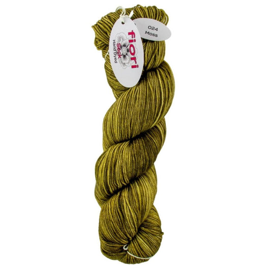 Fiori Hand Dyed Sock 024 Moss