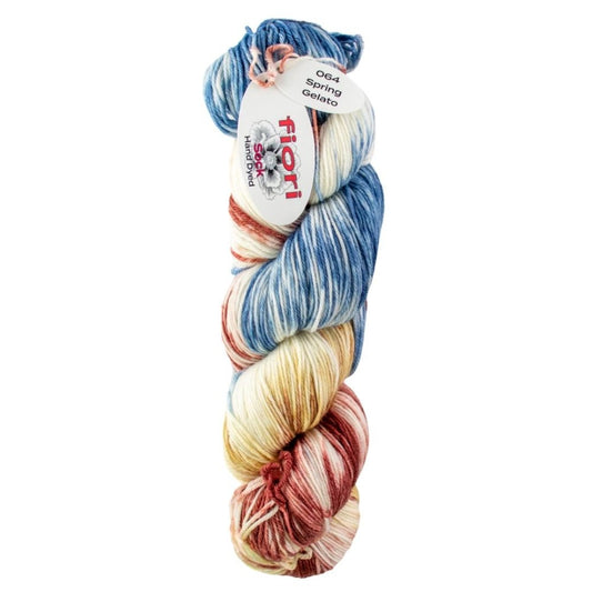 Fiori Hand Dyed Sock Yarn 064 Spring Gelato