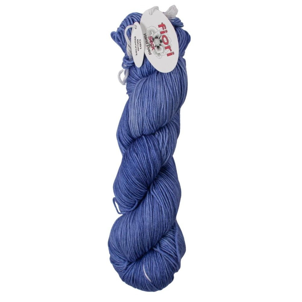 Fiori Hand Dyed Sock 081 Blue Bonnet