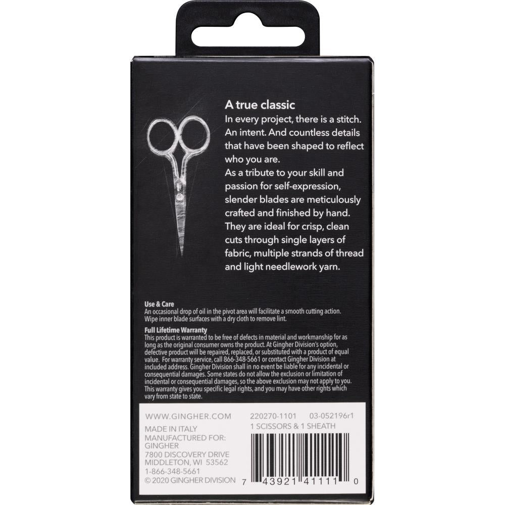 Gingher Embroidery Scissors 4 inch/10.1cm
