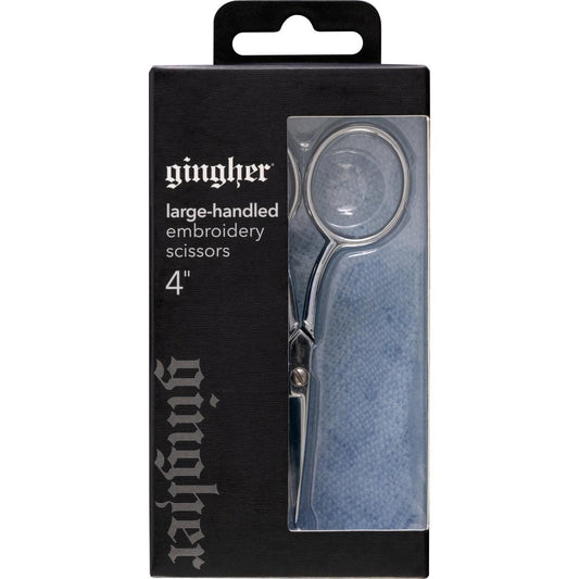 Gingher Large Handled Embroidery Scissors 4 Inch/10.1cm packaging
