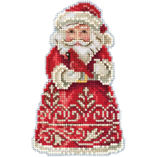 Mill Hill JS20-1913 Jim Shore Santa With Cardinal Counted Cross Stitch Kit