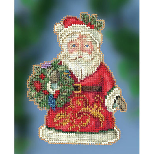 Mill Hill JS20-2014 Winter Wishes Santa Counted Cross Stitch Kit